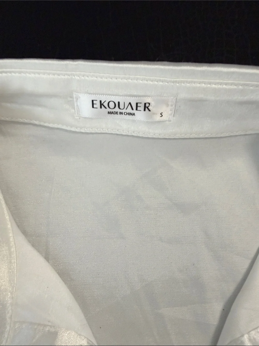 NWOT Satin Short Pajama Set - White - Picture 4 of 9